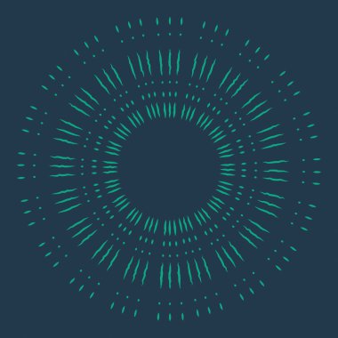 İzole Radyal retro vektör güneş ışınları