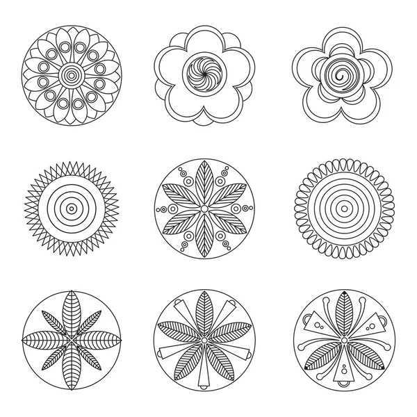 Aantal bloemen pictogram — Stockvector