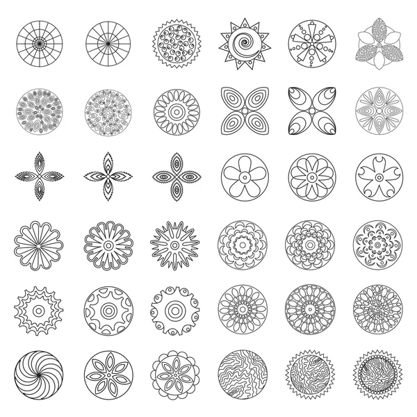 组图标花 — 图库矢量图片