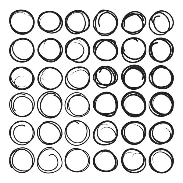 Μαύρο επισημάνετε το σύνολο του κύκλου — Διανυσματικό Αρχείο