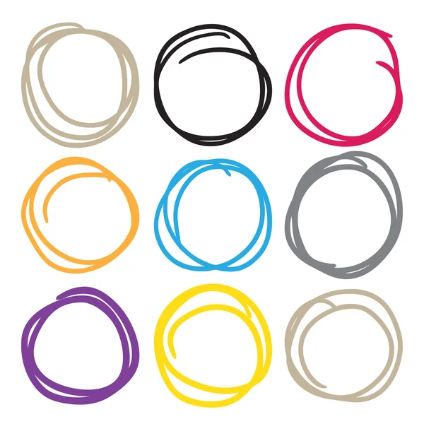 Vector set oval circles — Stock Vector © goldenshrimp 92104250