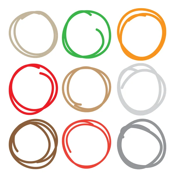 Vector set oval circles — Stock Vector © goldenshrimp 92104250