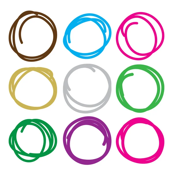 Vector set oval circles — Stock Vector © goldenshrimp 92104250