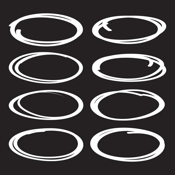 Vector set oval circles Stock Vector by ©goldenshrimp 92104182