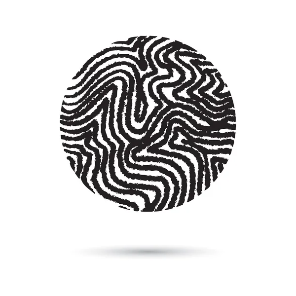 Hand drawn scribble marble circle — Stock vektor