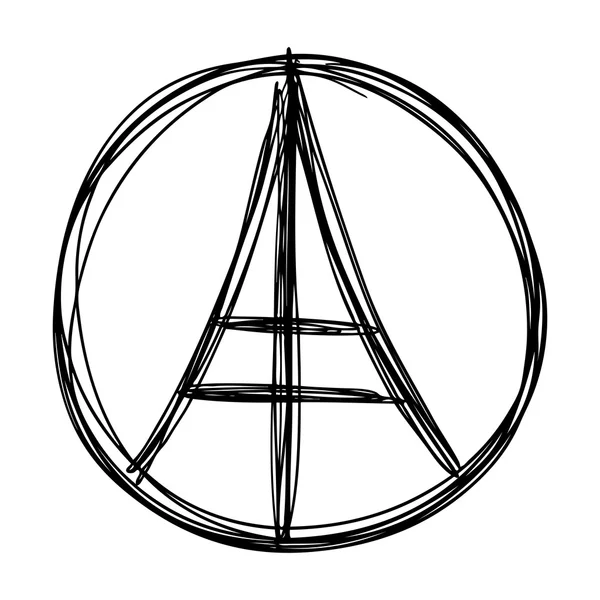 Francia, París, símbolo — Archivo Imágenes Vectoriales