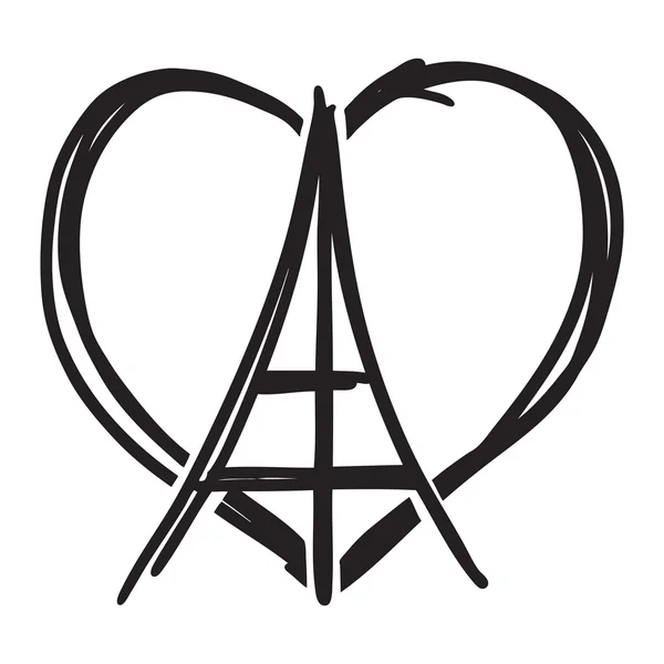 Франция, Париж, символ — стоковый вектор