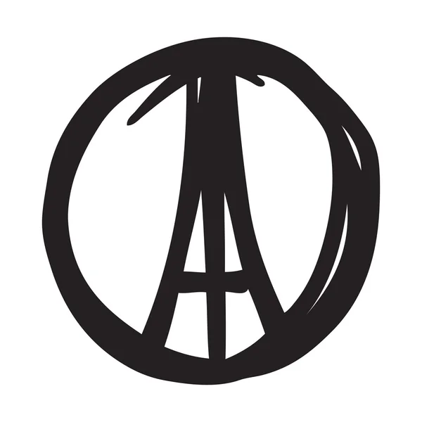Frankreich, Paris, Symbol — Stockvektor