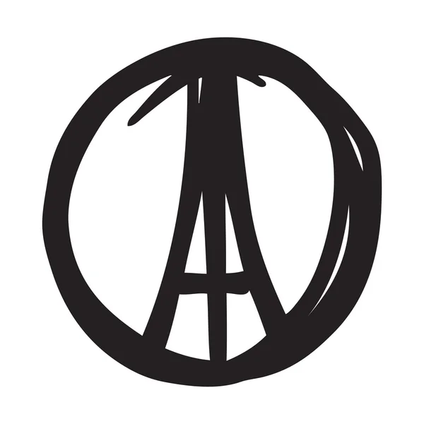 France, Paris, symbol — 图库矢量图片