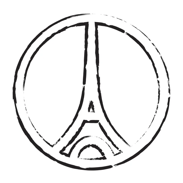 Eiffeltornssymbol — Stock vektor