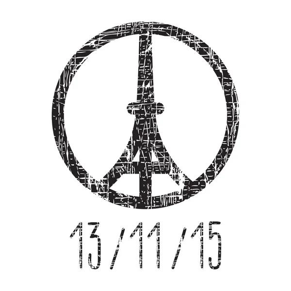 Pray for Paris, 13 November 2015, Eiffel Tower, Pray for France symbol