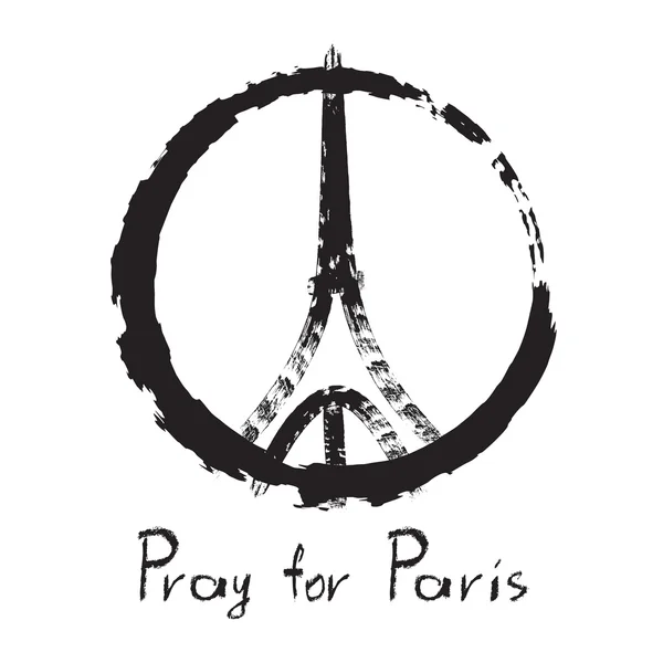 Pray for Paris, 13 November 2015, Eiffel Tower, Pray for France symbol