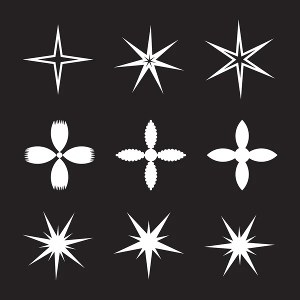Éclat de lumières Stars set . — Image vectorielle