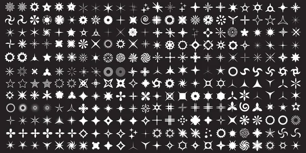 Süper Set vektör Icon set parıldıyor.