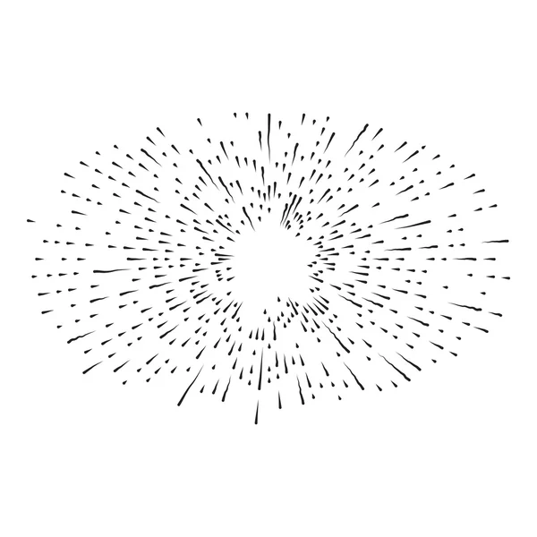 Rahmenvektordesign für Sonnenstrahlen. — Stockvektor