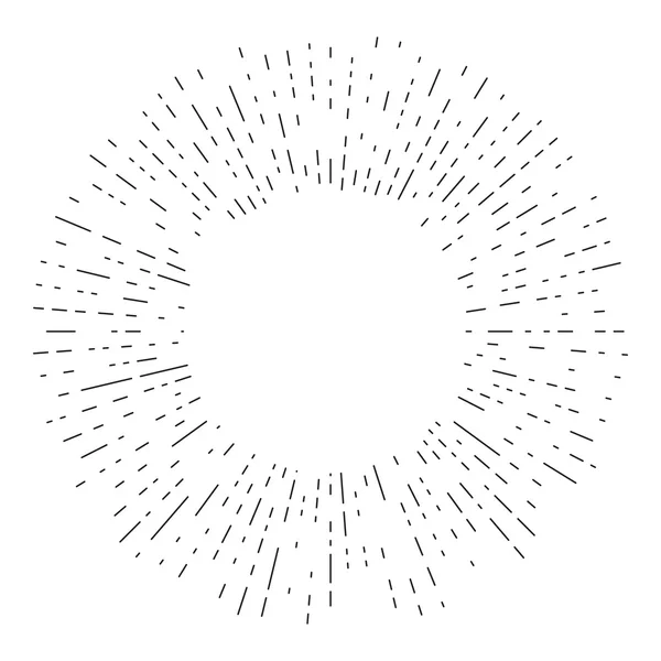 レトロな太陽バースト図形. — ストックベクタ