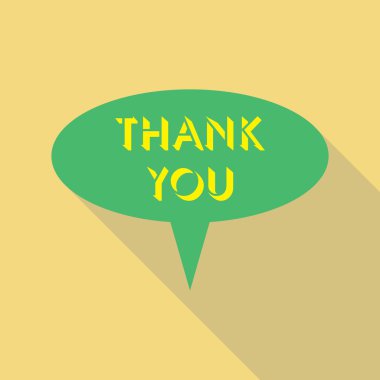 Teşekkür ederim, konuşma balonu