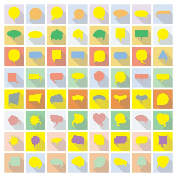 吹き出しの大規模なセット — ストックベクタ