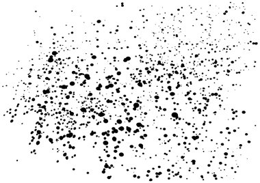 Splatter background. Black calligraphy ink splats.
