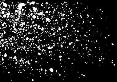 Siyah arka plan üzerine düşen ve darbe kar doku deseninin