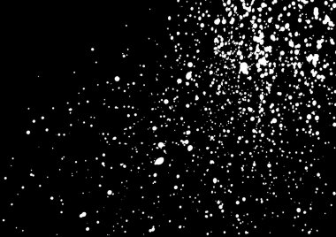 Yıldızlı gece gökyüzü. Geceleri karanlık gökyüzündeki yıldızlar. Düşen kar. 