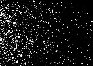 Yıldızlı gece gökyüzü. Geceleri karanlık gökyüzündeki yıldızlar. Düşen kar. 