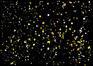 Imitation of gold glitter explosion on black background