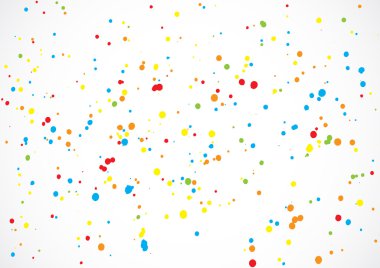 Abstract color splash illustration on white background. Calligra