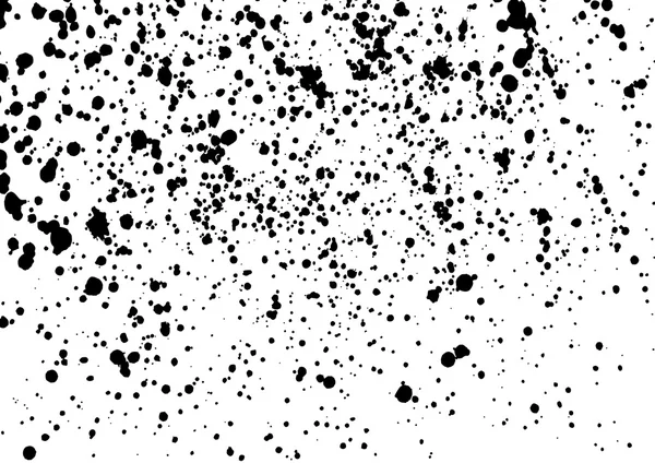 Splatter background. Black calligraphy ink splats. — Stockový vektor