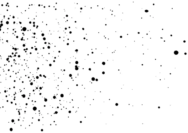 Splatter background. Black calligraphy ink splats. — Stockový vektor