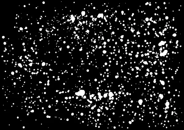 黒の背景に雪のテクスチャ パターンを落ちるとブロー — ストックベクタ