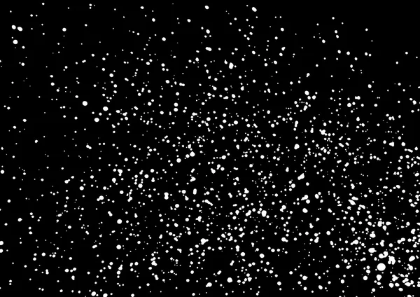 Πτώση και χτύπημα χιόνι υφή μοτίβο σε μαύρο φόντο. — Διανυσματικό Αρχείο