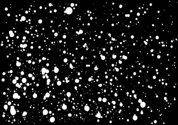 Isolated snowfall, falling snow imitation. Blow snow texture. — Stock Vector