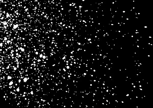 Ciel étoilé. Étoiles sur le ciel sombre la nuit. La neige tombante . — Image vectorielle