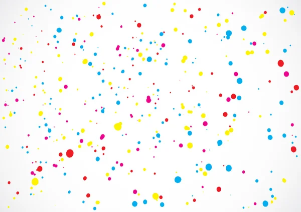 Kleurrijke confetti geïsoleerd op witte achtergrond. — Stockvector