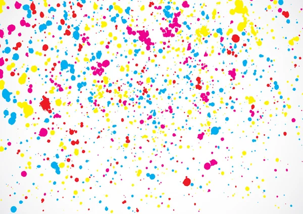 Kleurrijke confetti geïsoleerd op witte achtergrond. — Stockvector