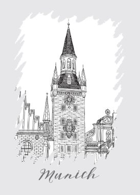 Hand drawn series of vacation travel