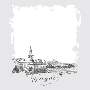 Hand drawn series of vacation travel