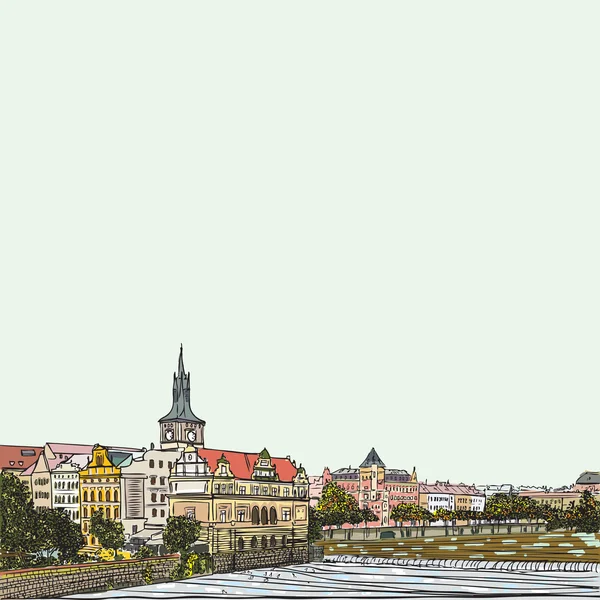 Prag, Tschechische Republik — Stockvektor