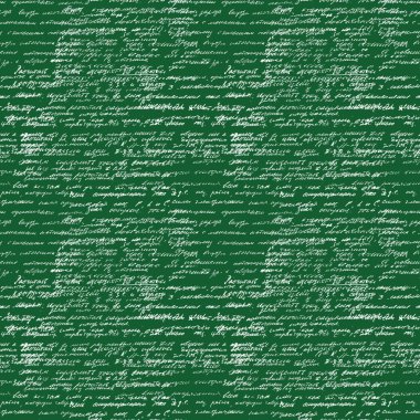 Seamless pattern with handwriting text. Calligraphy text, chalk board.