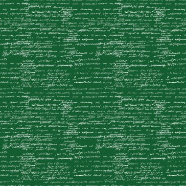 Seamless pattern with handwriting text. Calligraphy text, chalk board.