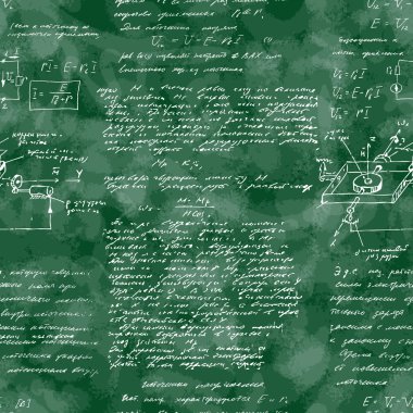 Seamless pattern of mathematical operation and equation, endless arithmetic pattern.