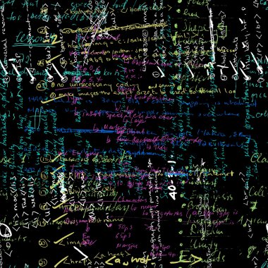 Seamless pattern with handwriting text. Calligraphic English text.