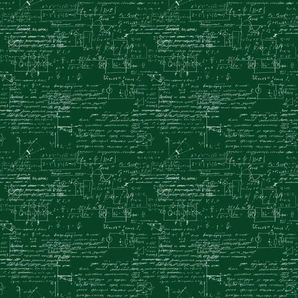 Schema continuo di funzionamento ed equazione matematica, schema aritmetico infinito . — Vettoriale Stock