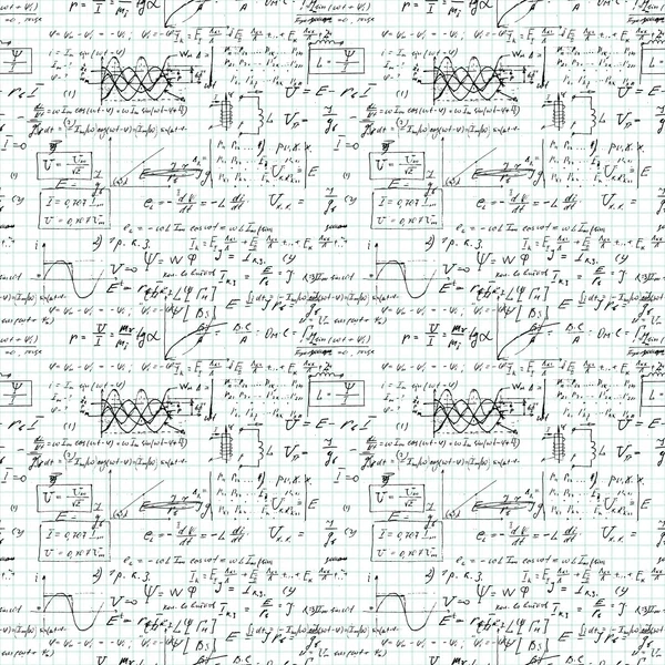 Seamless pattern, mathematical operations and elementary functions. — 스톡 벡터