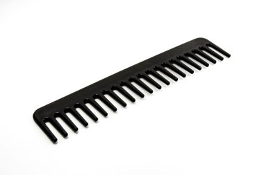 Beyaz arka planda siyah Kuaför aracı 