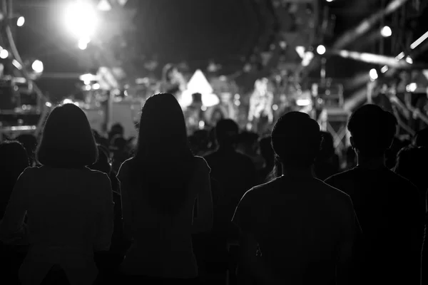 Konserde insanlar neşelen — Stok fotoğraf