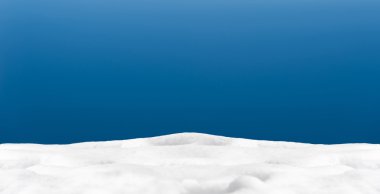 kar ve mavi gökyüzü arkaplanı