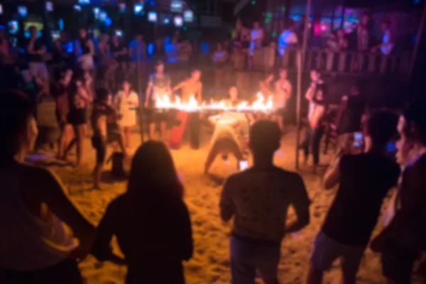 Blurred background photo of beach party — Stock Photo, Image