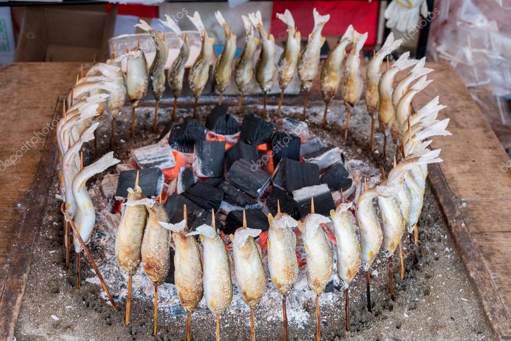 Japanese street food grilled fish — Stock Photo © aon168 #117466868